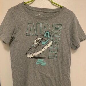 Nike Gray Crewneck Tee with White Logo